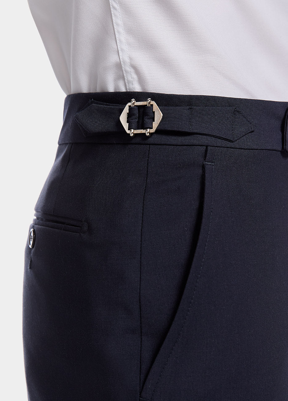 Pantalón Azul Marino Lana Peinada