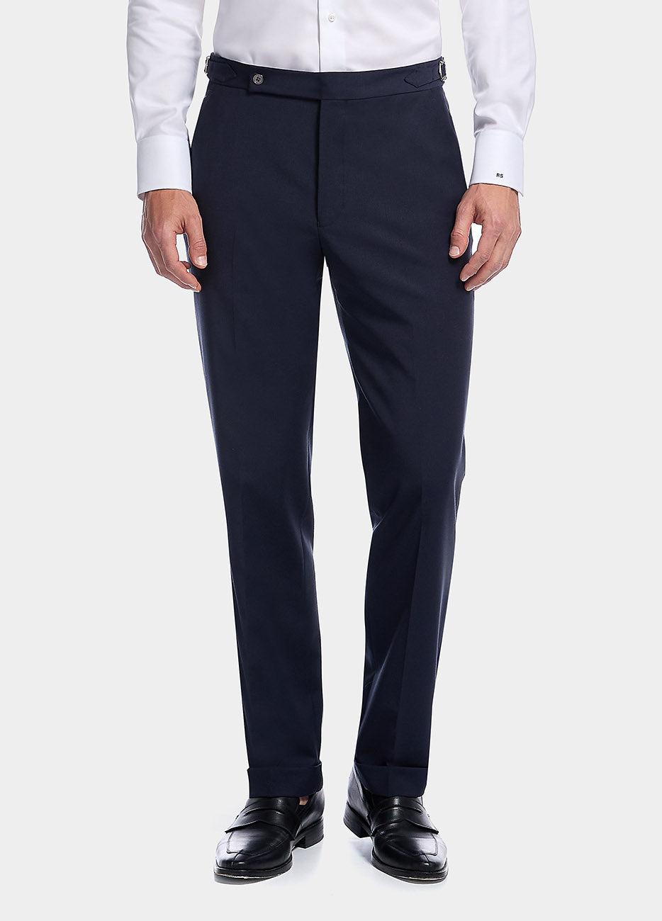 Pantalón Azul Marino Lana Peinada