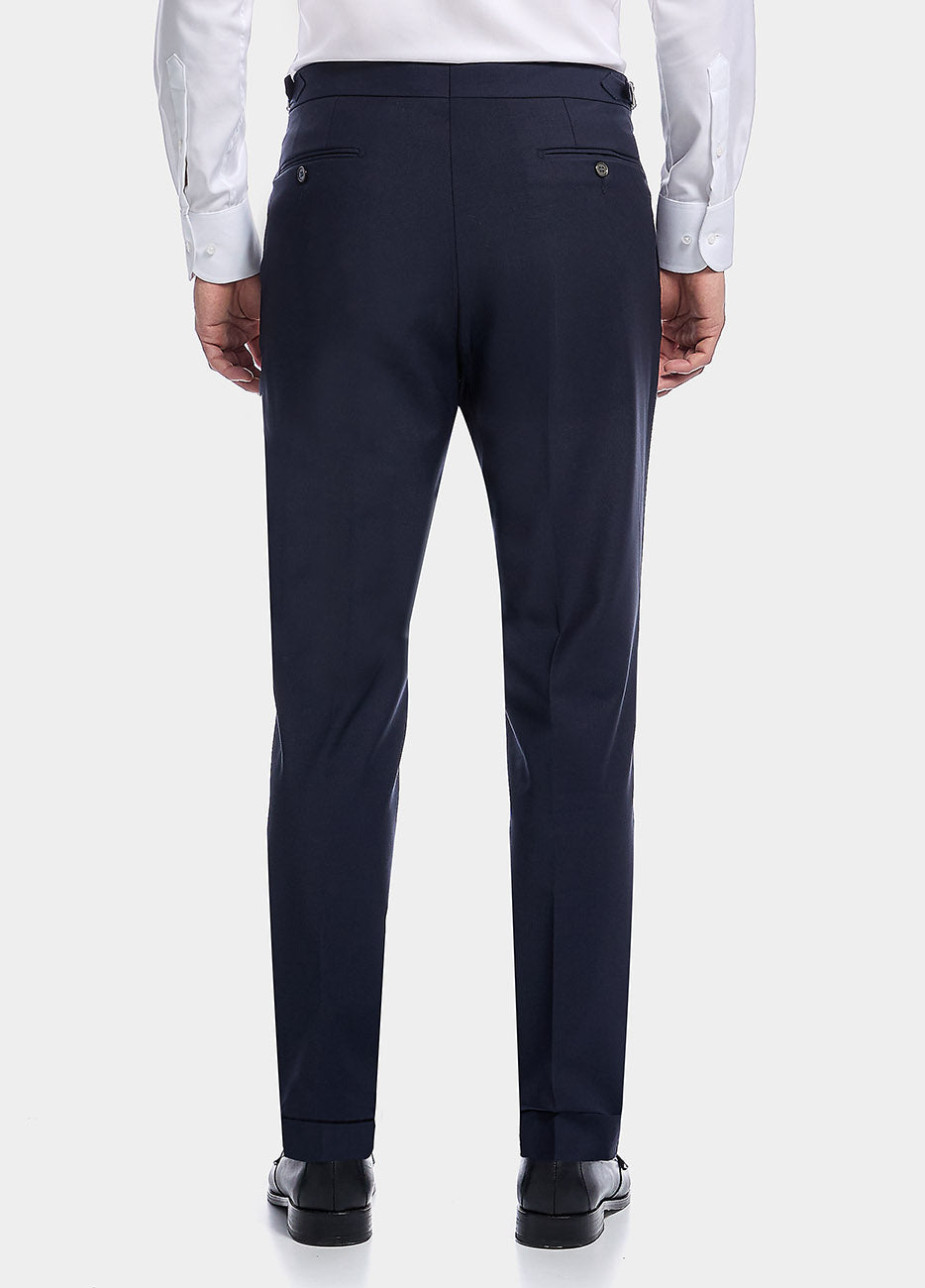 Pantalón Azul Marino Lana Peinada