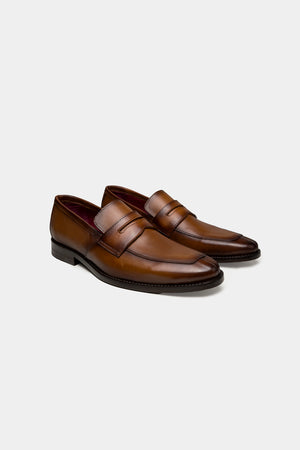 Zapato Medium Café Leather Dorian| HAVOC