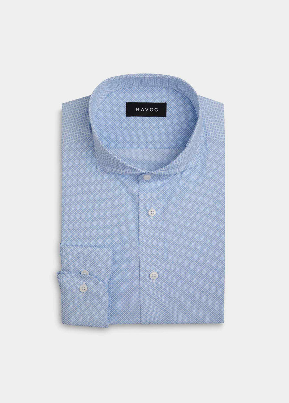 Camisa Casual Estampado Azul Rtw| HAVOC
