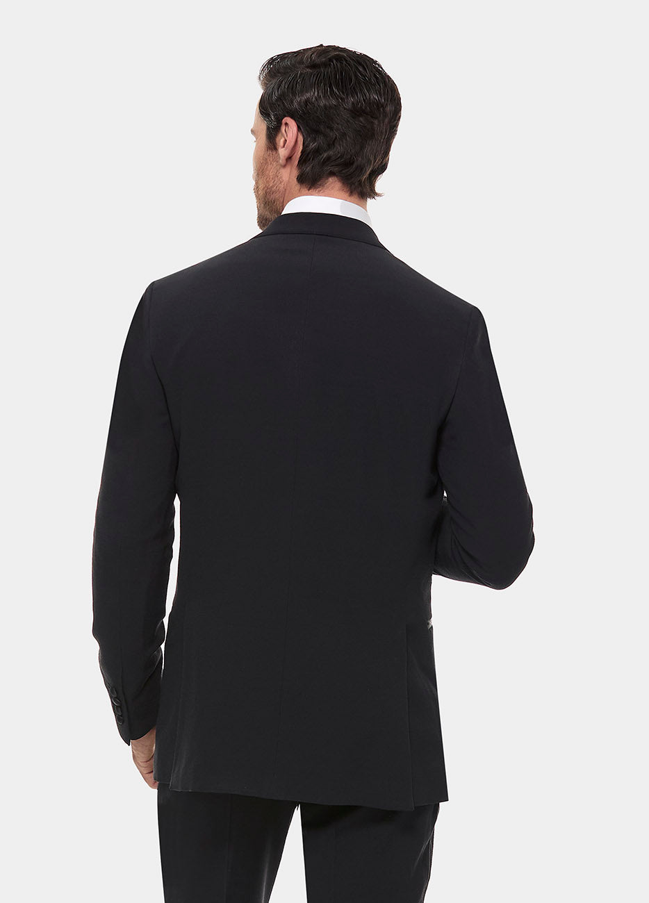 smoking negro para hombre listo para usar es la prenda perfecta para eventos de etiqueta formal como galas, bodas elegantes o cenas de gala, ofreciendo un estilo impecable que refleja status y distinción. Con su diseño clásico, este smoking ready to wear asegura que luzcas sofisticado y a la altura de cualquier ocasión de alto nivel.