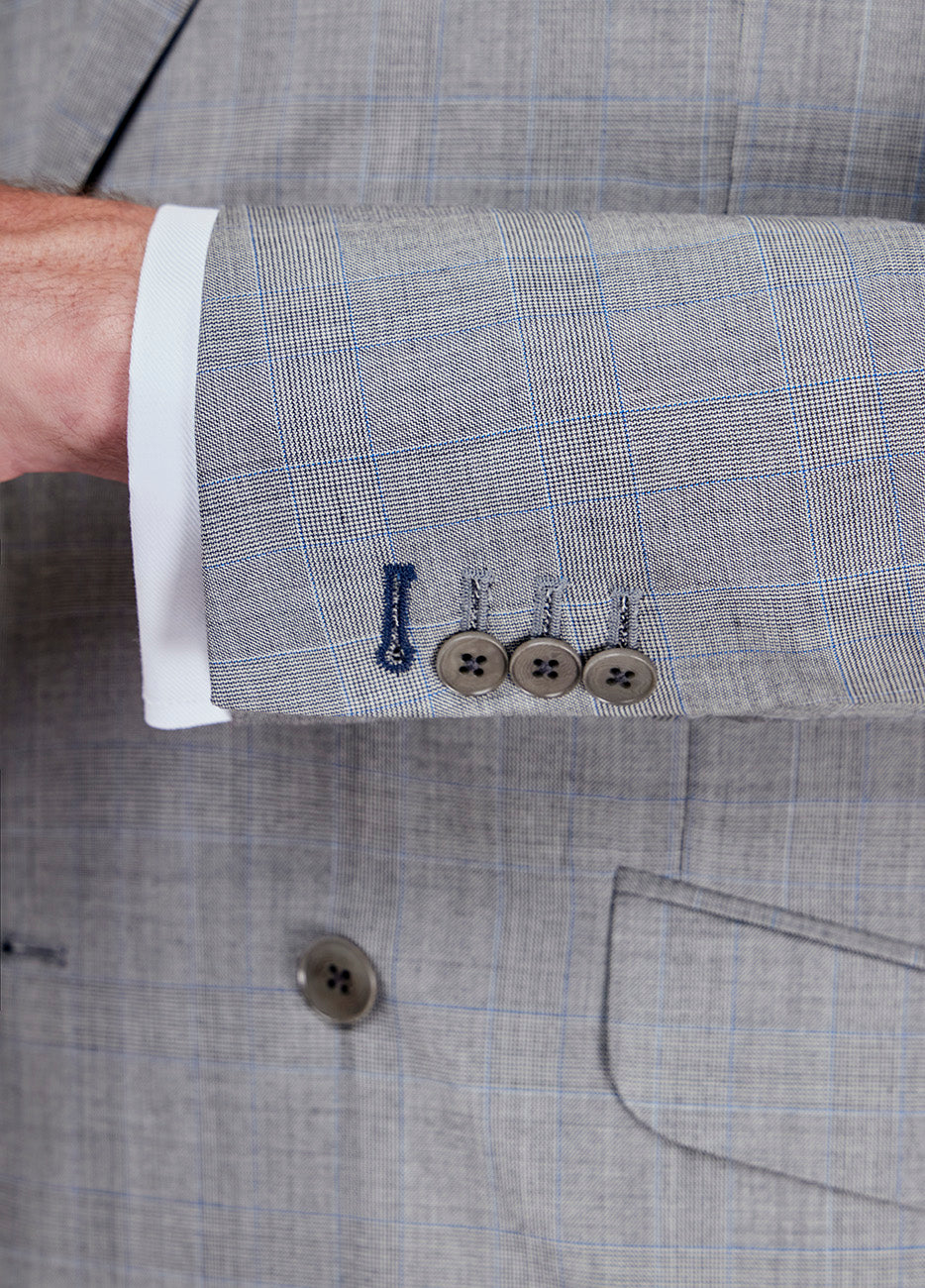 TRAJE PRINCIPE DE GALES GRIS CENIZA Y AZUL MAYA Havoc