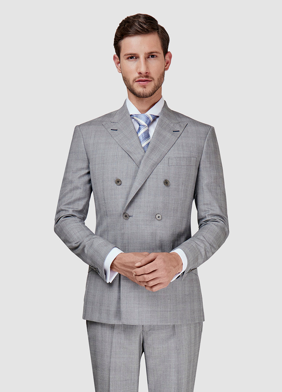 Blazer Príncipe De Gales Gris Ceniza Y Azul Maya| HAVOC