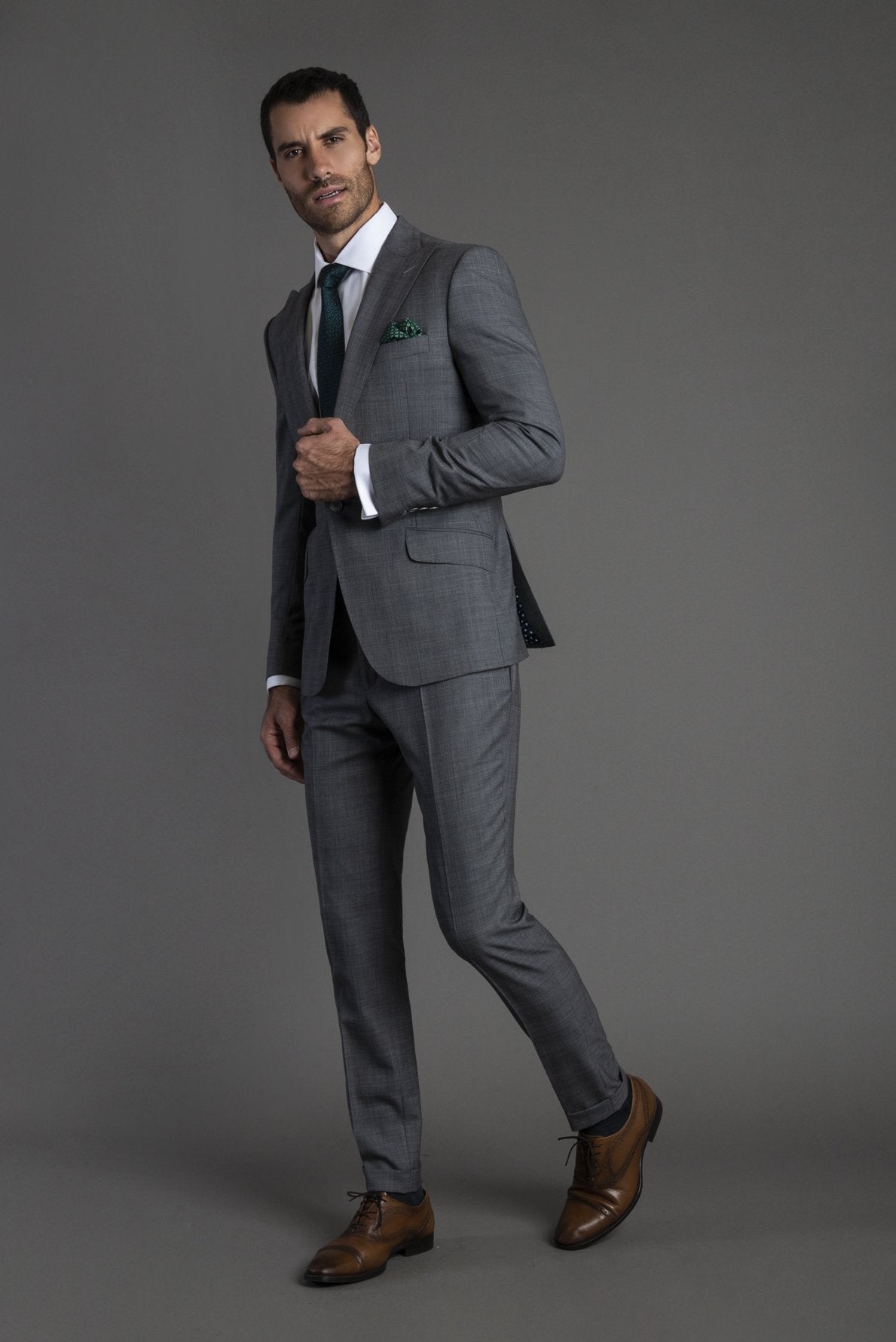 Traje Cuadro Gris| HAVOC