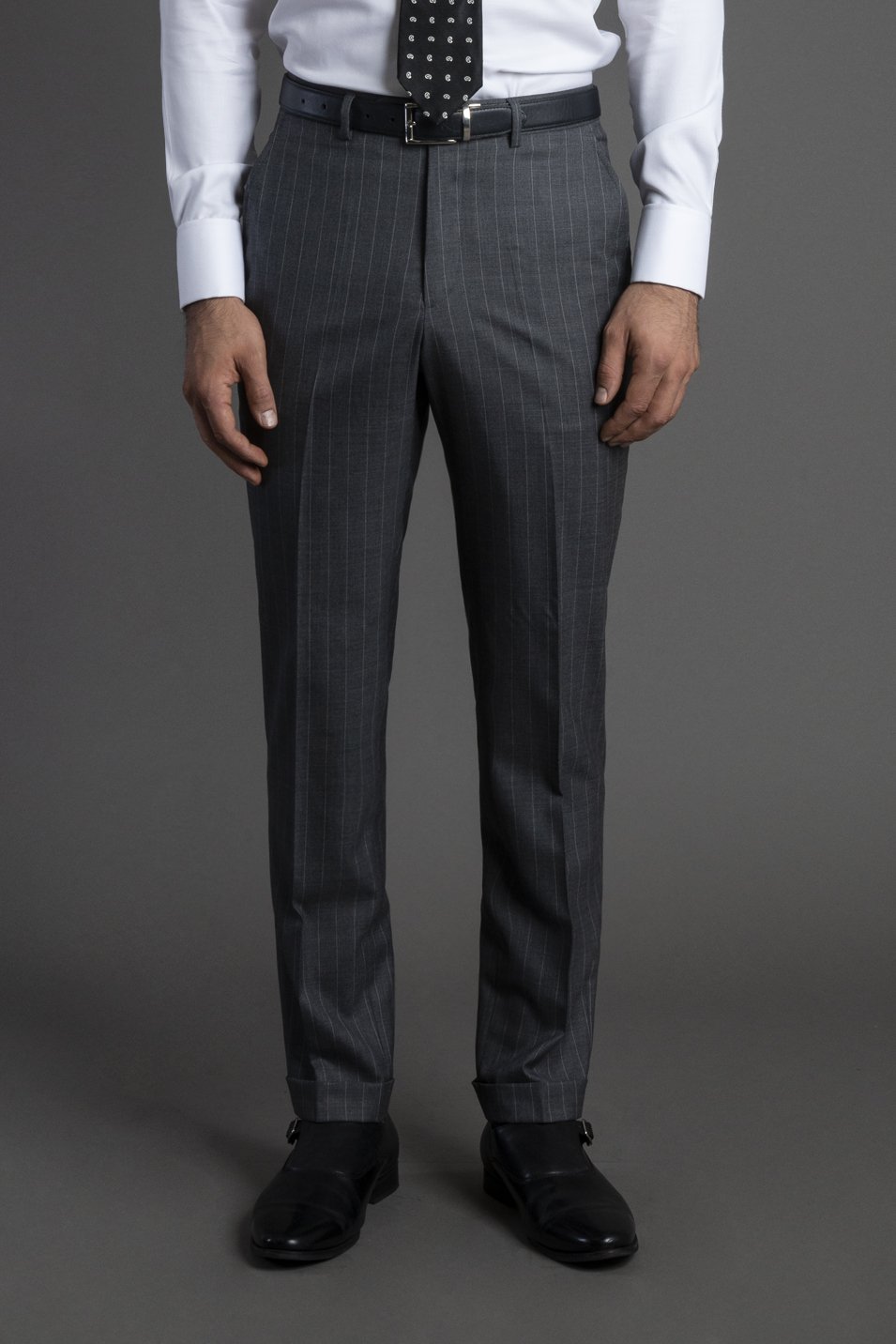 Pantalón Gris Raya Diplomática| HAVOC