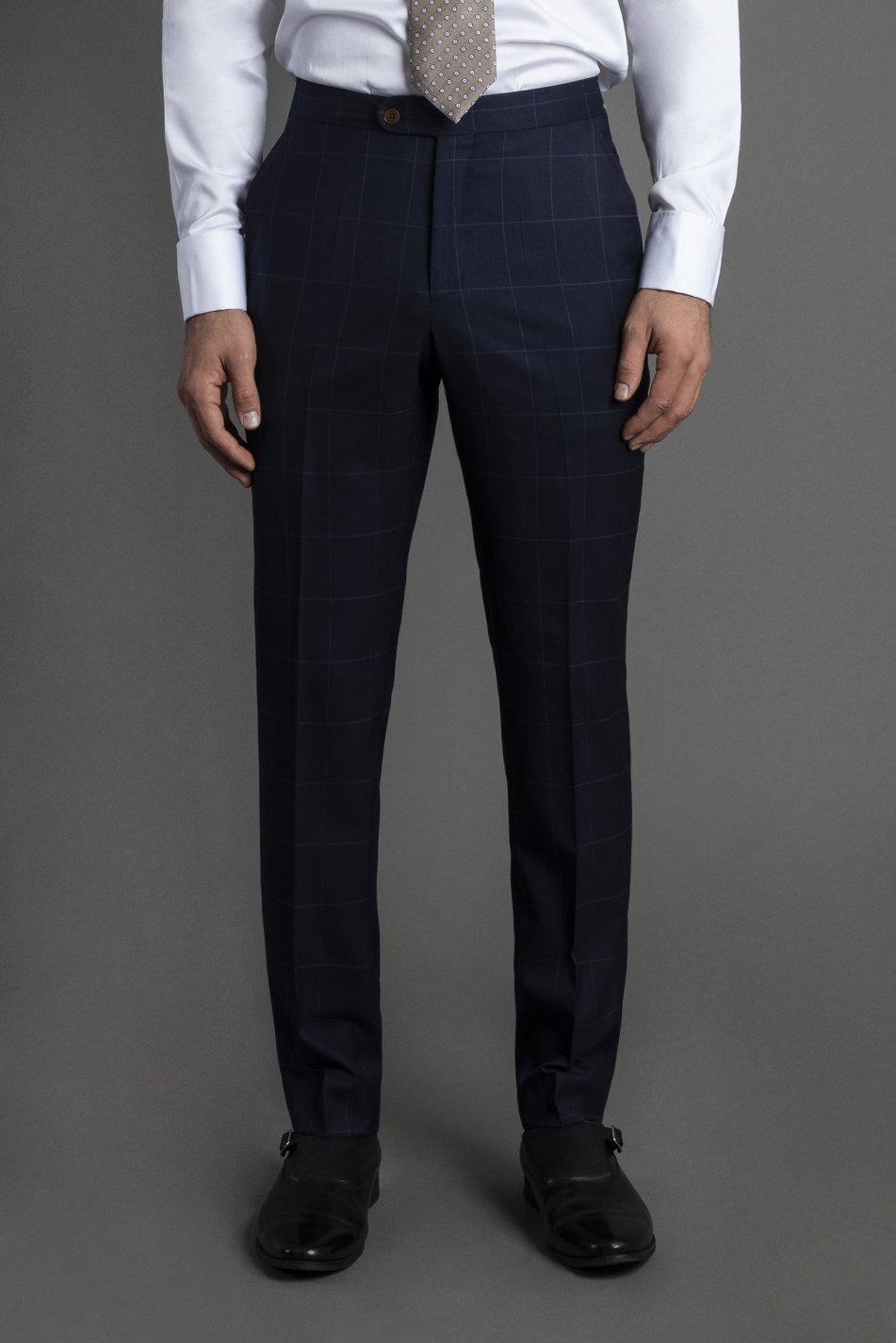 Pantalón Cuadro Azul Marino| HAVOC