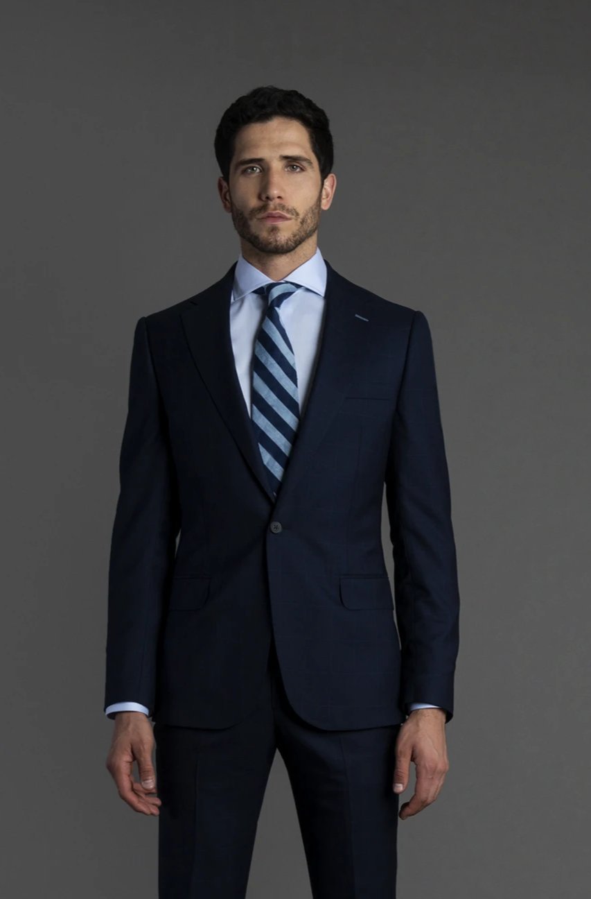 Blazer Cuadro Azul Oscuro| HAVOC