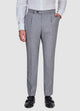 Pantalón Raya Diplomatica Gris Estaño Y Blanco