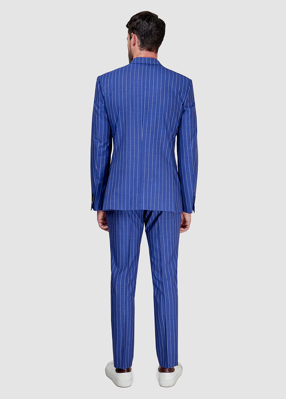 TRAJE RAYA DIPLOMATICA AZUL INDIGO Y BLANCO Havoc