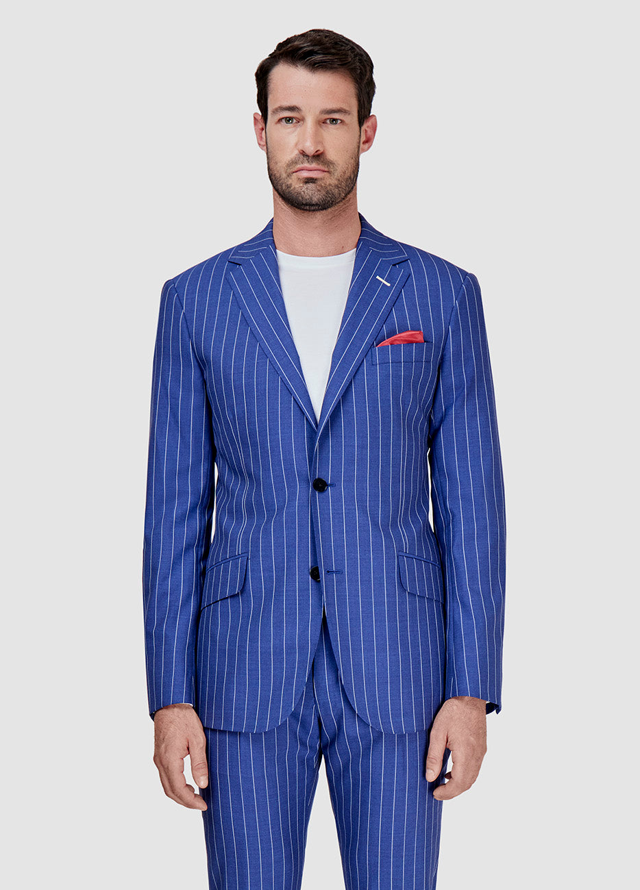 BLAZER RAYA DIPLOMATICA AZUL INDIGO Y BLANCO Havoc