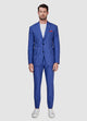 Traje Raya Diplomatica Azul Indigo Y Blanco