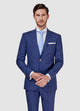 Blazer Raya Diplomática Azul Turquí Y Blanco
