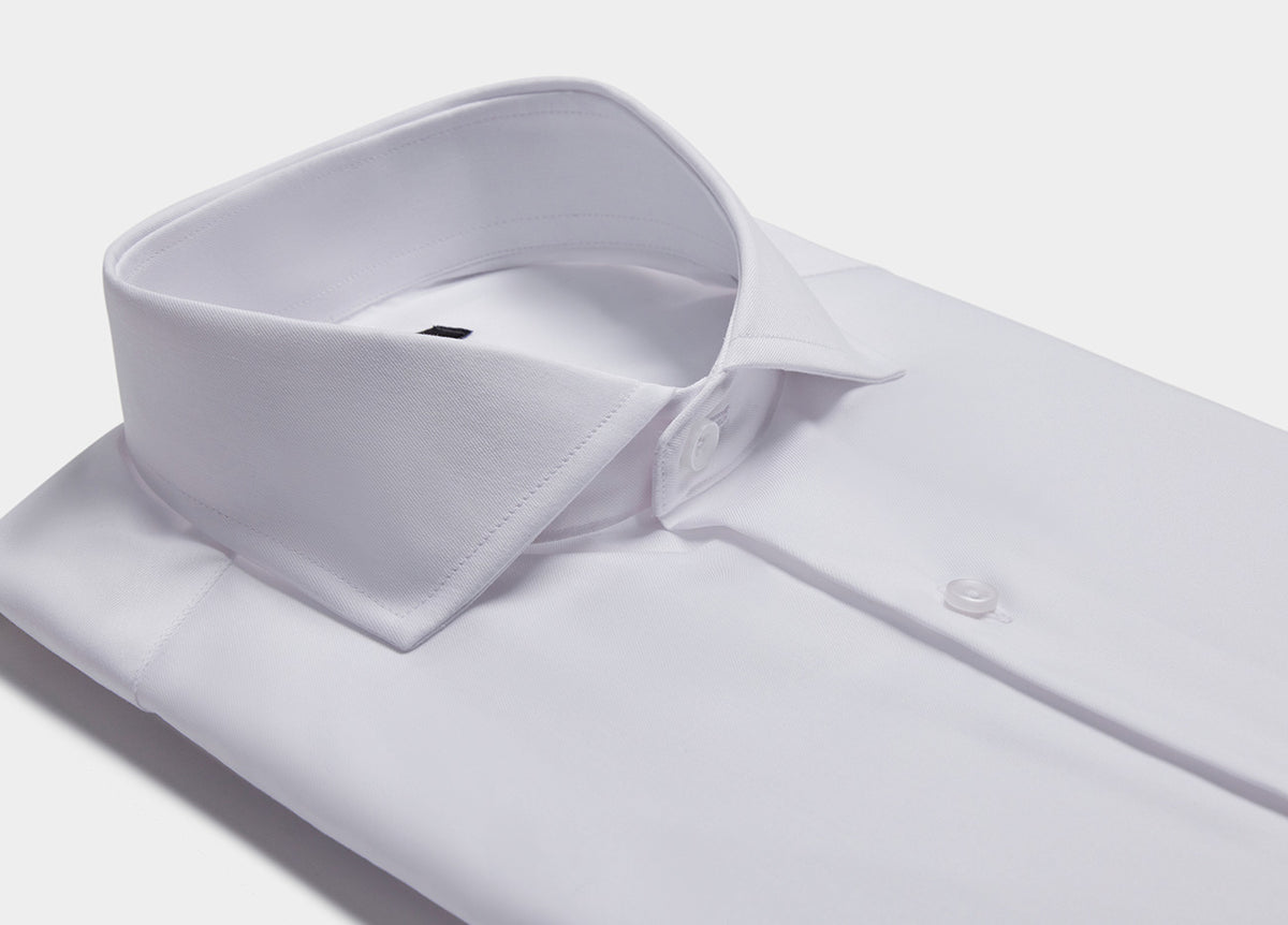 CAMISA BLANCA LISA TEJIDO SARGA Havoc
