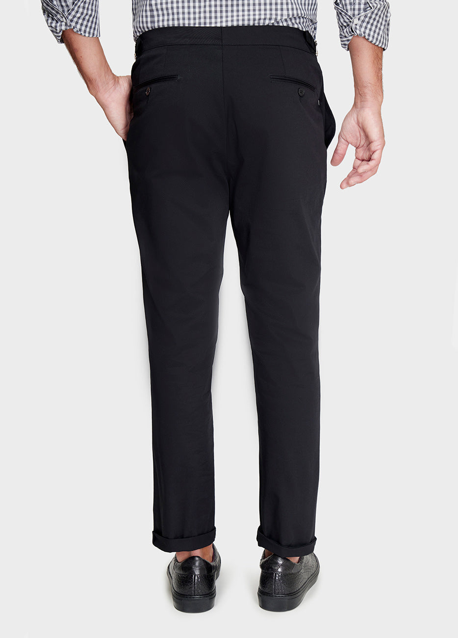 PANTALÓN CASUAL TIPO CHINO LISO NEGRO Havoc