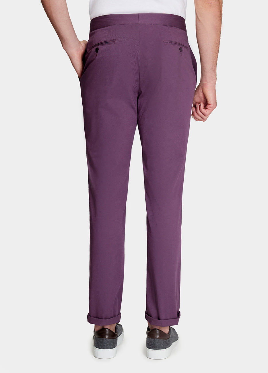 PANTALÓN CASUAL TIPO CHINO LISO MORADO OPÁCO Havoc