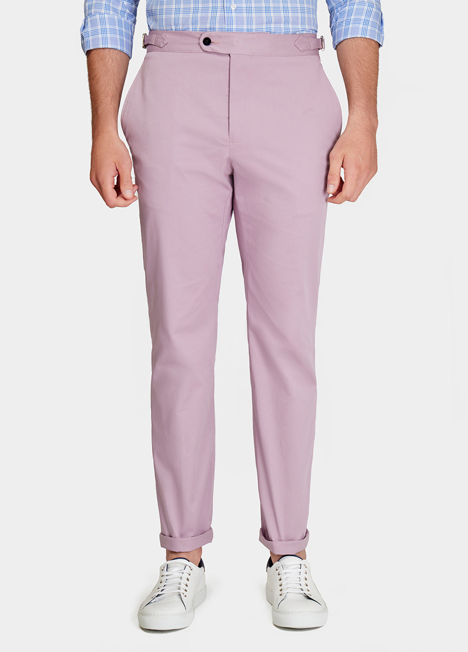 Pantalón Casual Tipo Chino Liso Lila| HAVOC