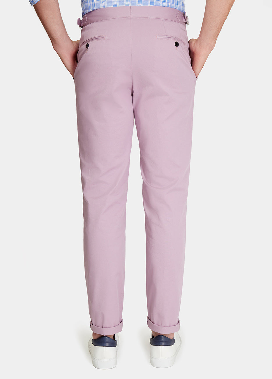 PANTALÓN CASUAL TIPO CHINO LISO LILA Havoc