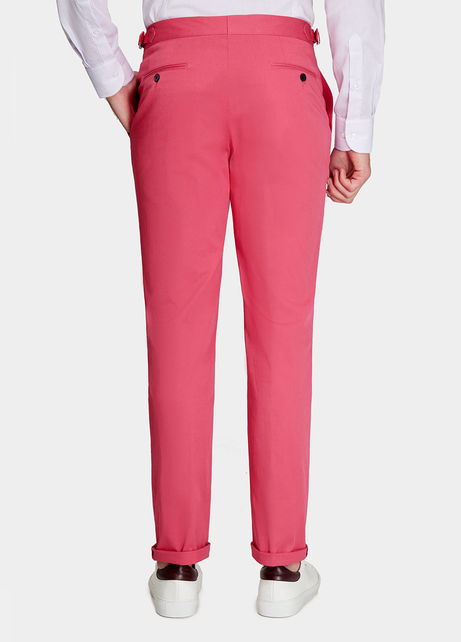 PANTALÓN CASUAL TIPO CHINO LISO ROSA MEXICANO Havoc