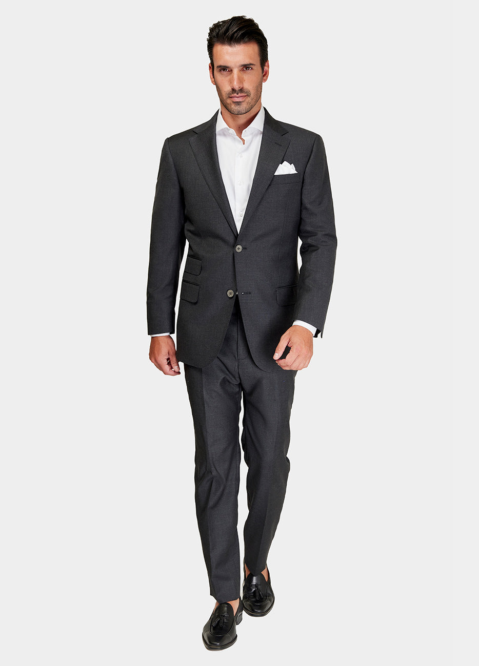 Traje Gris Oxford Liso| HAVOC