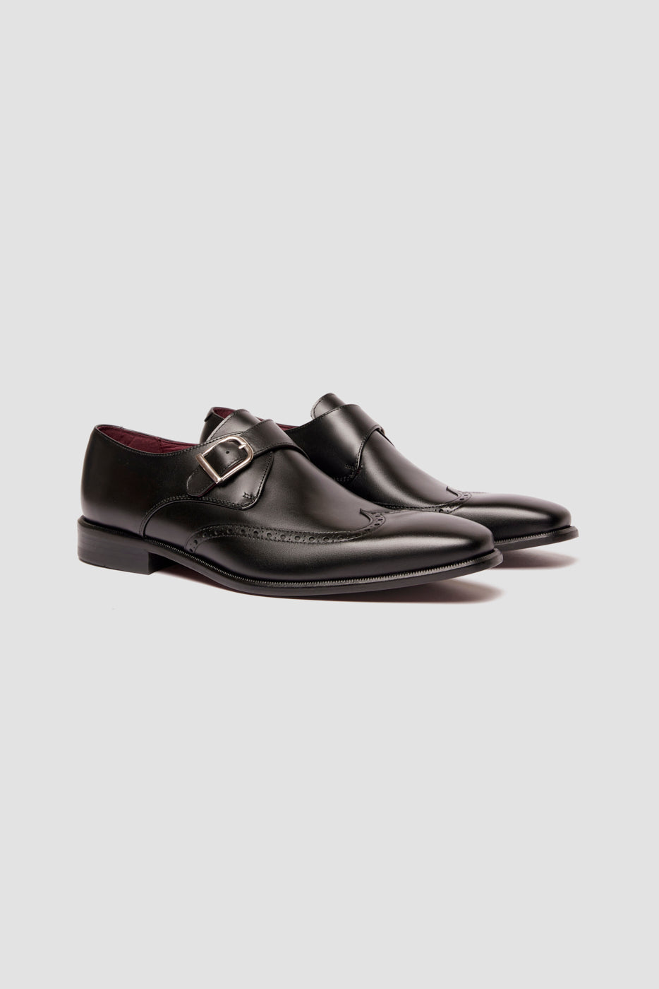 Zapato Single Monk Piel Calf Negra| HAVOC