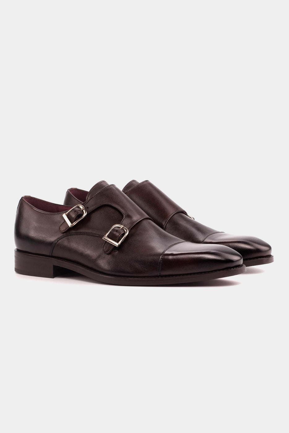Zapato Double Monk Piel Calf Cacao| HAVOC