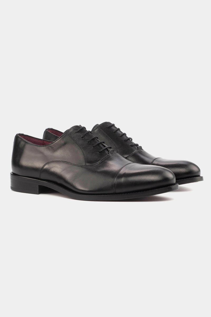Zapato Oxford Piel Calf Negra| HAVOC